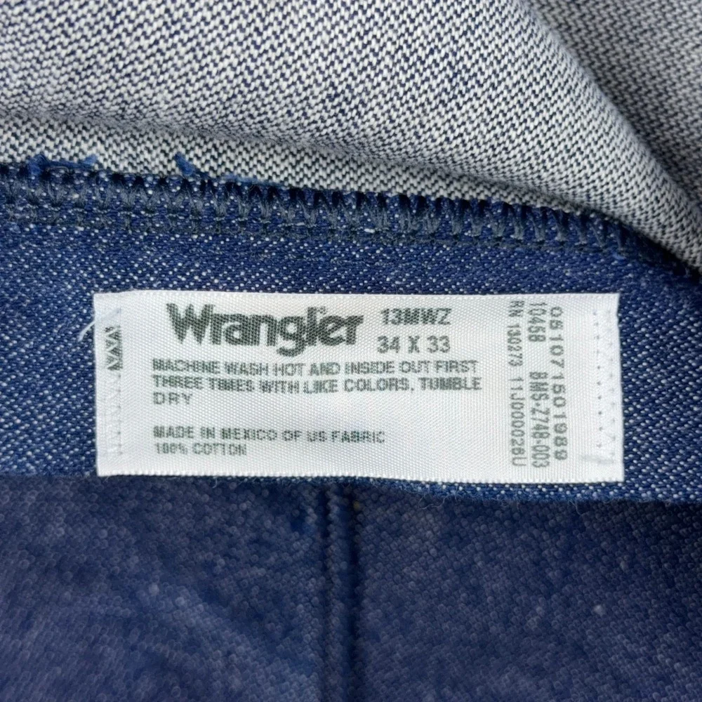Wrangler Jeans Mens 34x33 Blue 13MWZ Cowboy Cut Original Fit Western Rodeo Denim